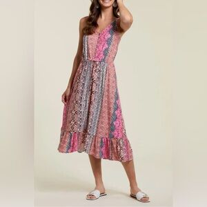 Tribal resort paisley maxi dress